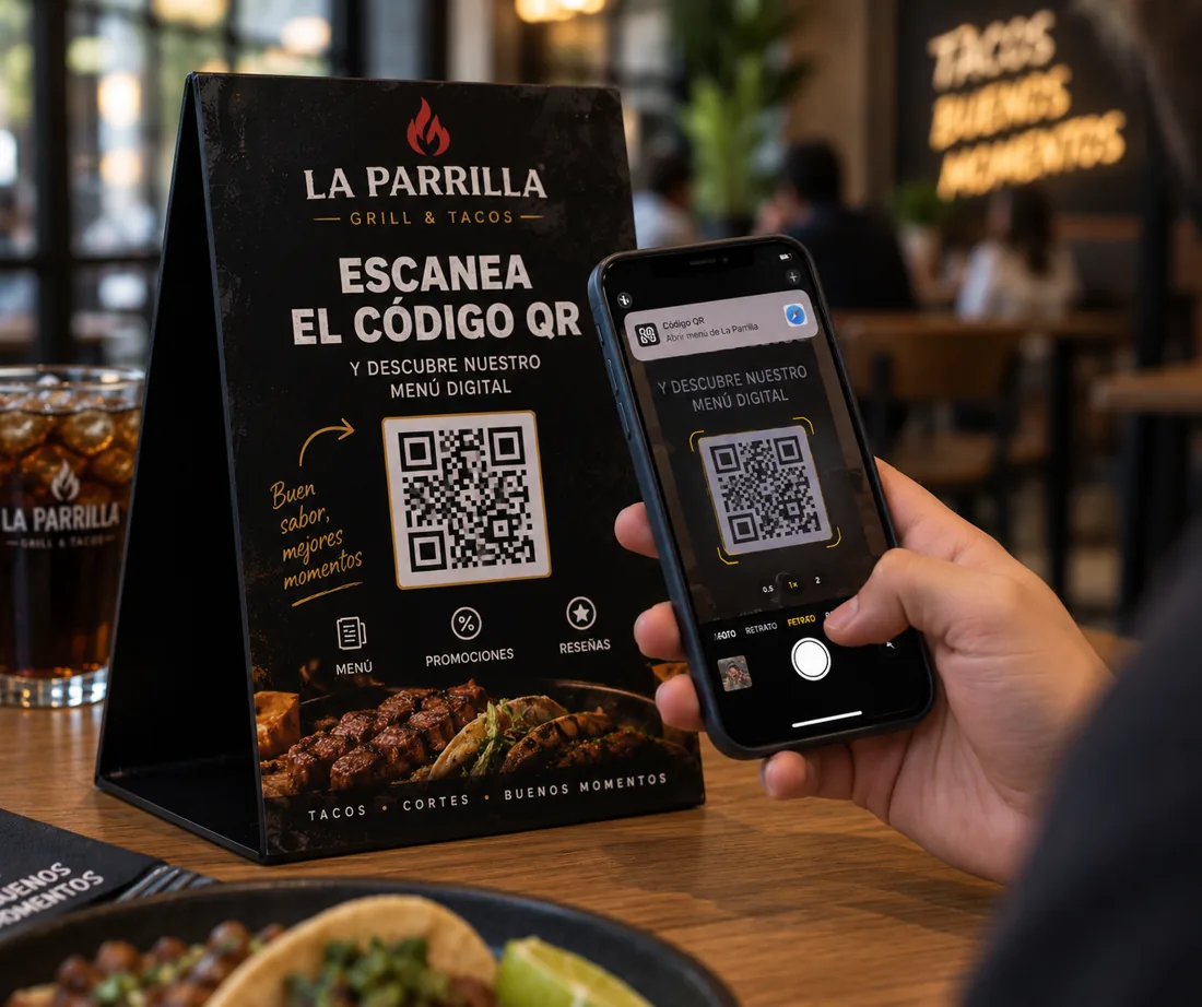 Tecnología Smart Table en restaurante